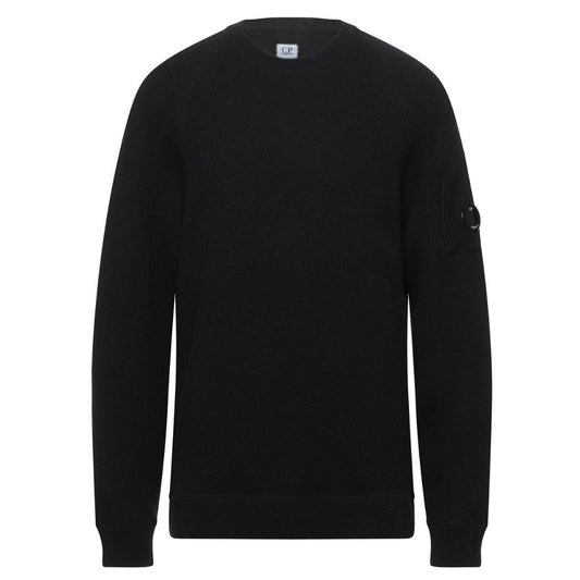 C.P. Company Lens Wool Knit Black Jumper