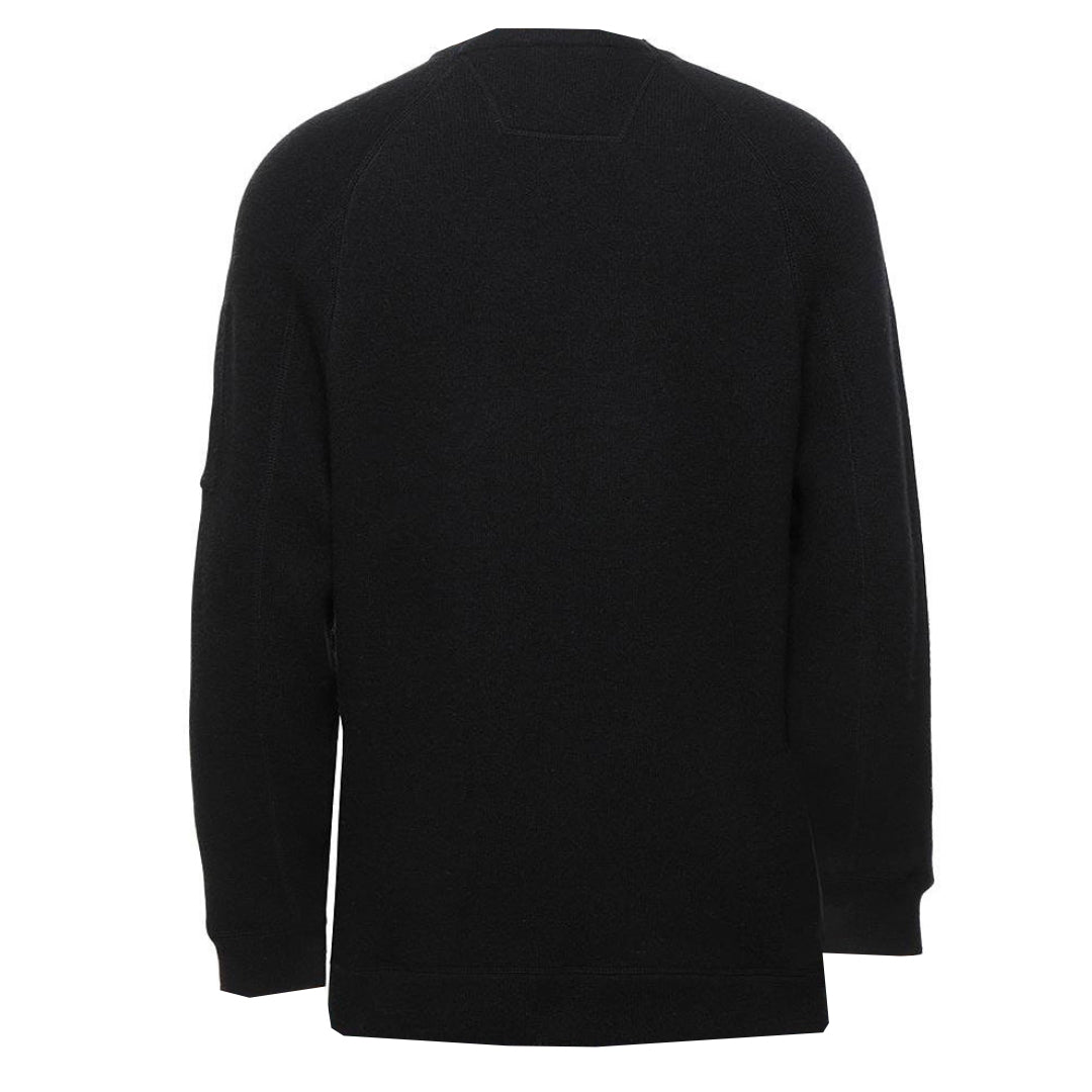 C.P. Company Lens Wool Knit Black Jumper