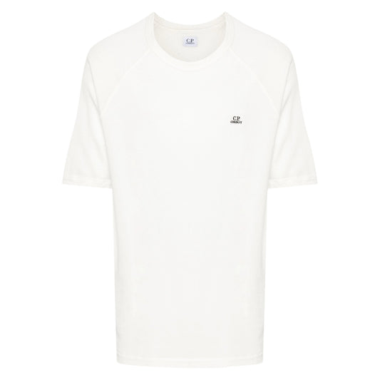 C.P. Company 30/1  Embroidered White T-shirt