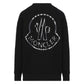 Moncler Detailed Logo On Back Black Sweatshirt