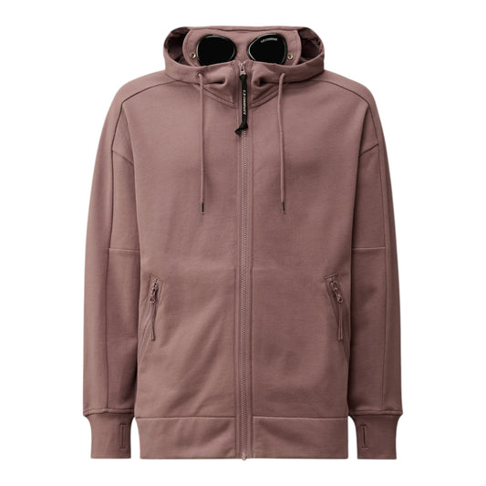 C.P. Company Zip Up Goggle Pink Hoodie