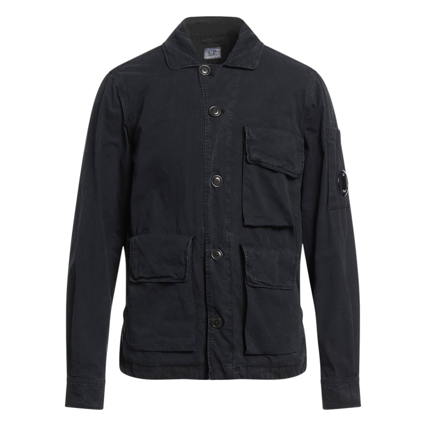 C.P. Company Buttoned Black Overshirt