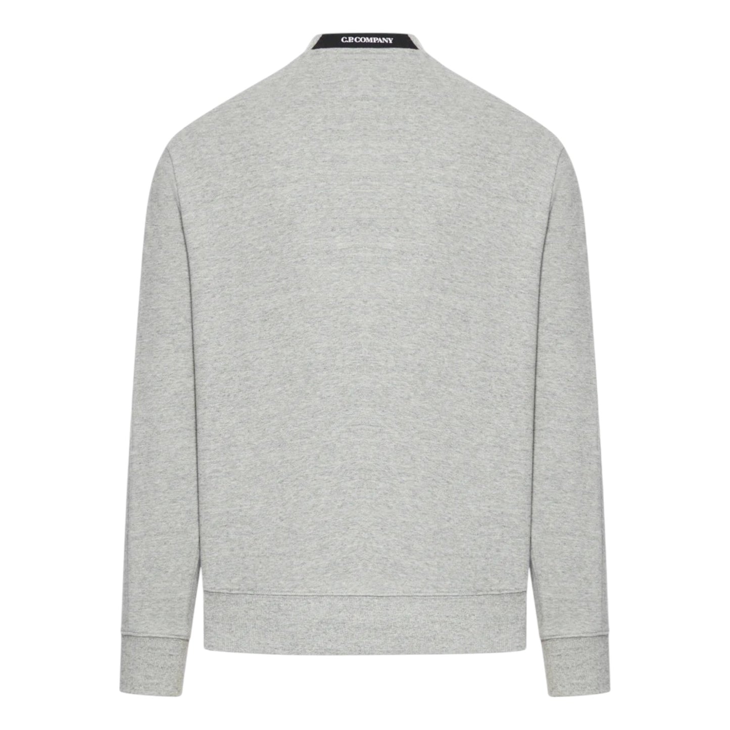 C.P. Company Diagonal Raised Fleece Lens Grey Sweatshirt