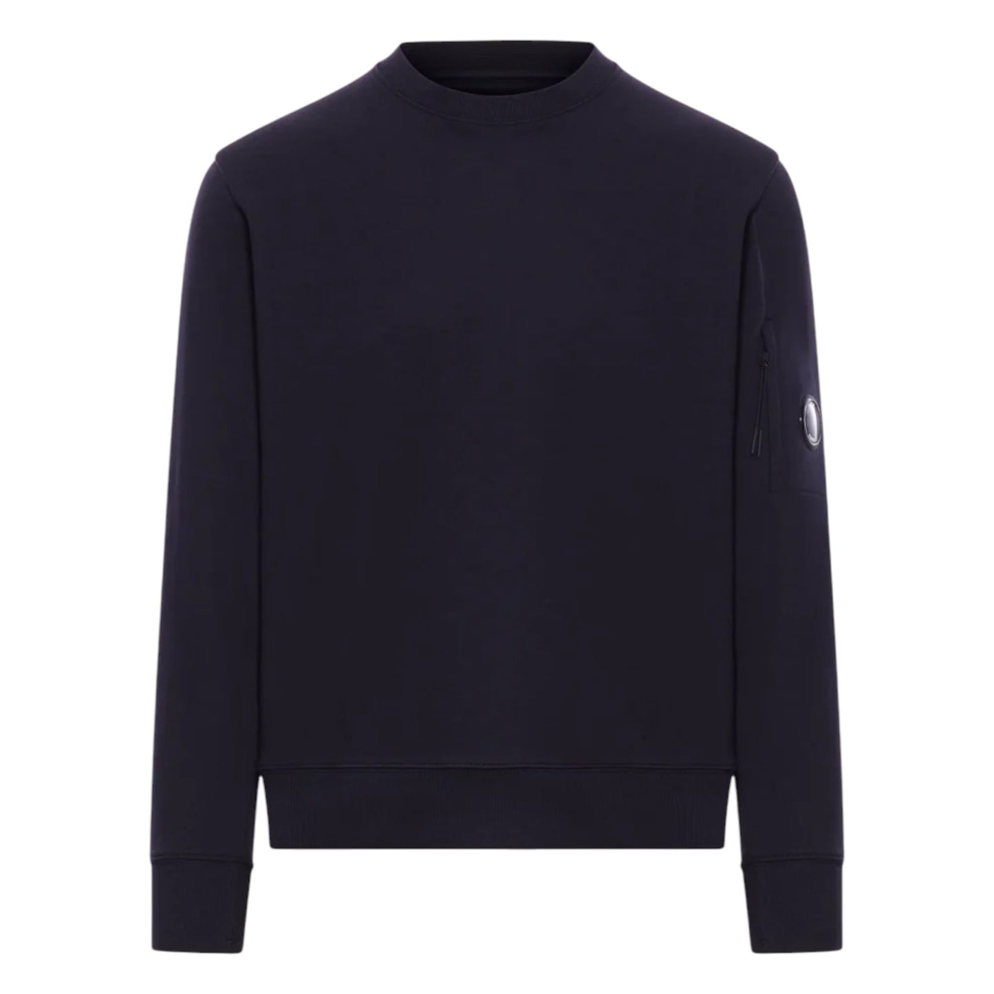 C.P. Company Diagonal Raised Fleece Lens Navy Sweatshirt