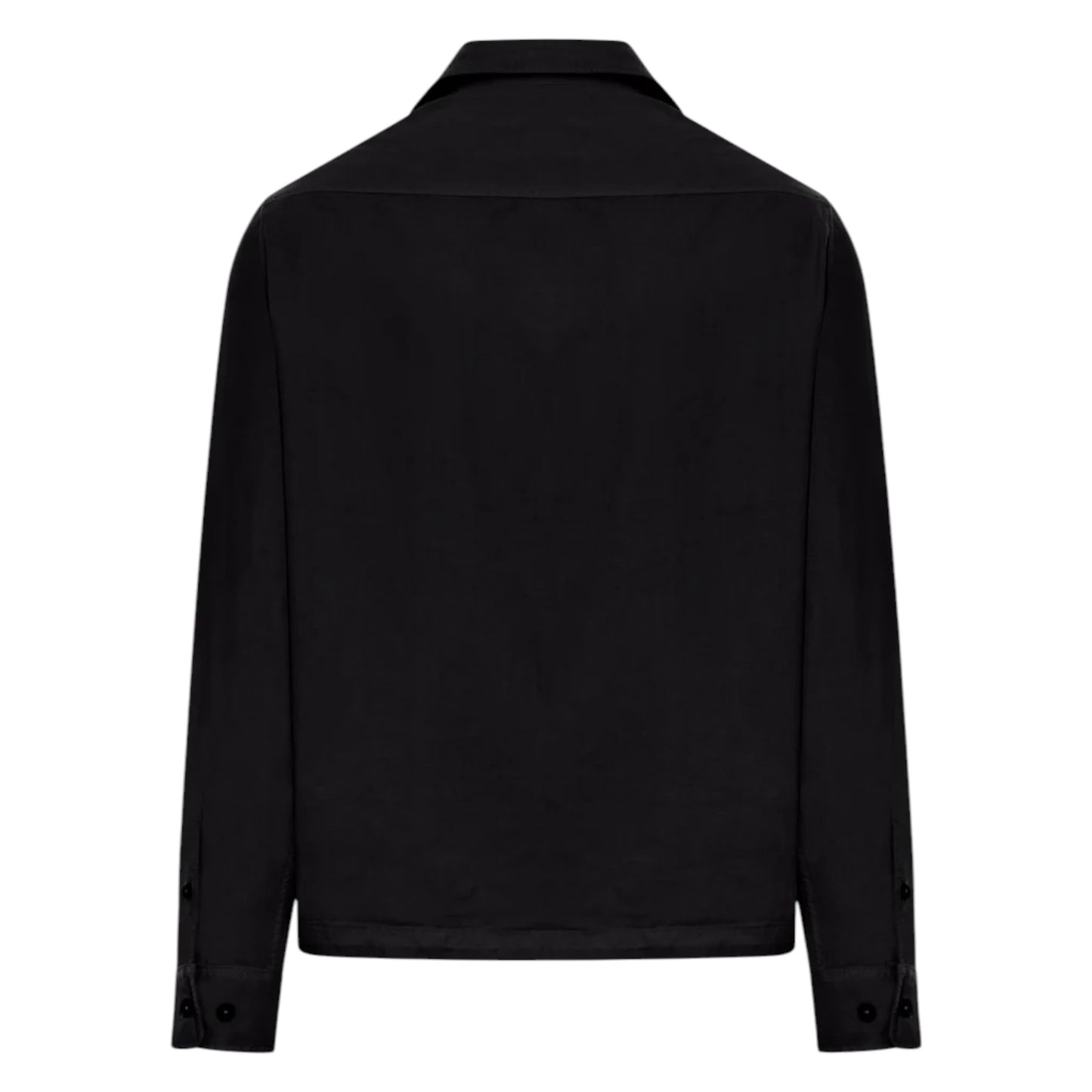 C.P. Company Gabardine Zip-Up Black Overshirt