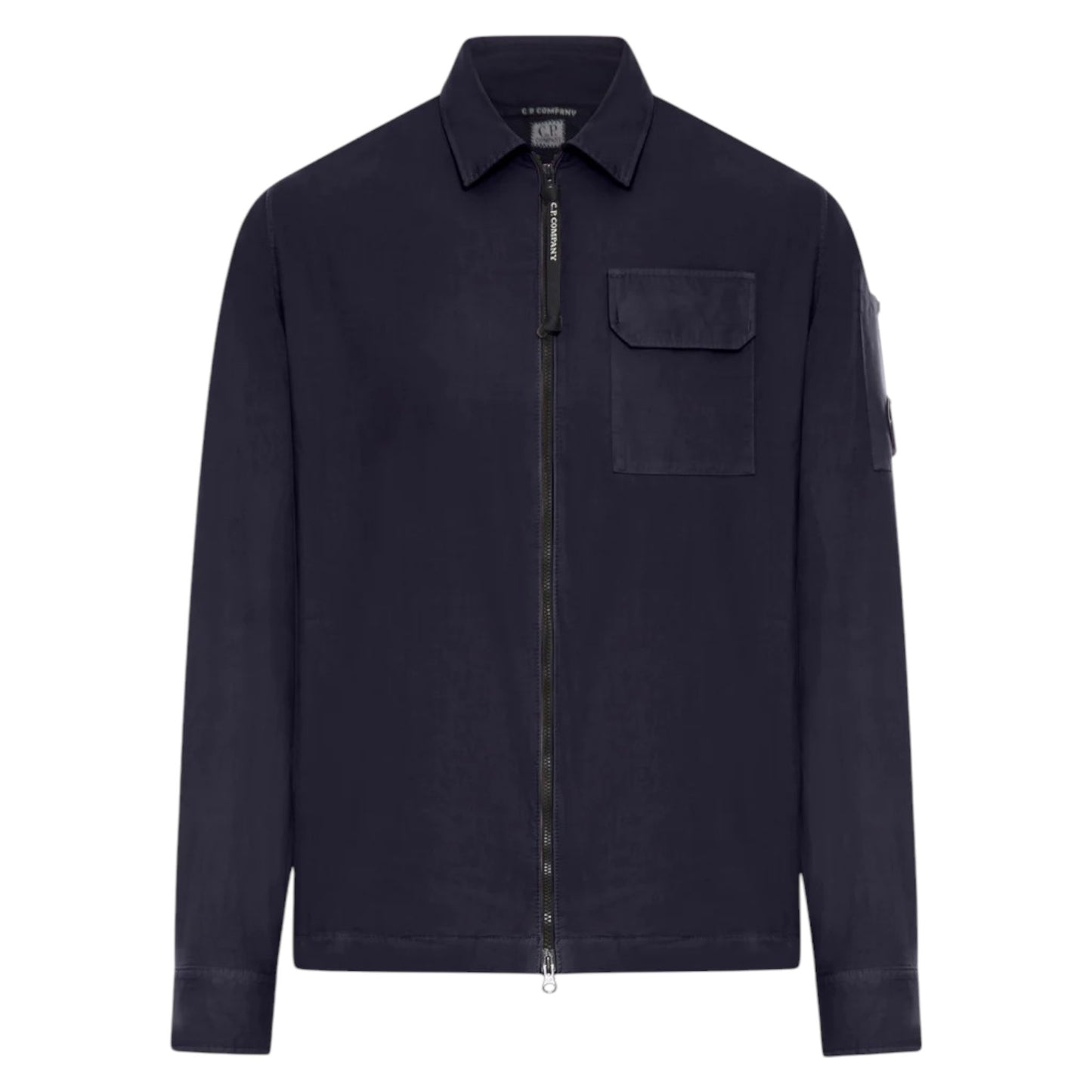 C.P. Company Gabardine Zip-Up Navy Overshirt