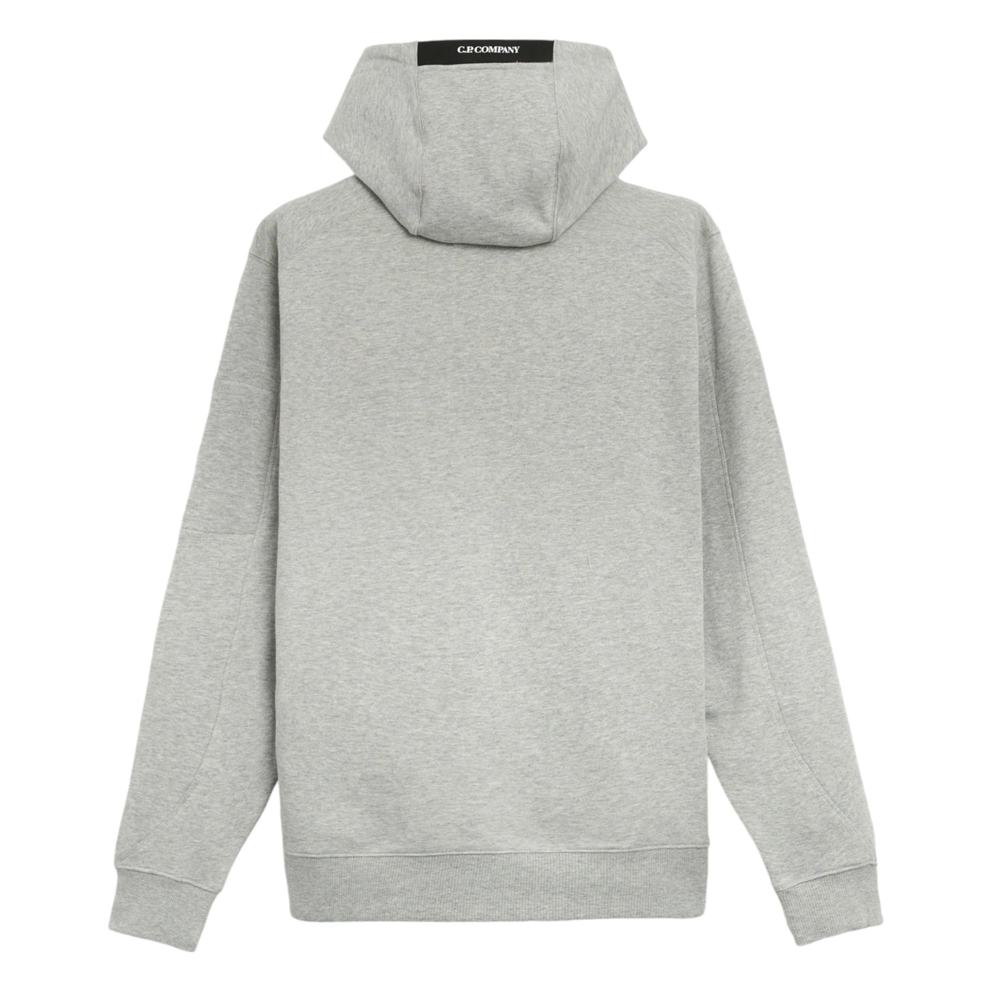 C.P. Company Diagonal Raised Fleece Grey Hoodie