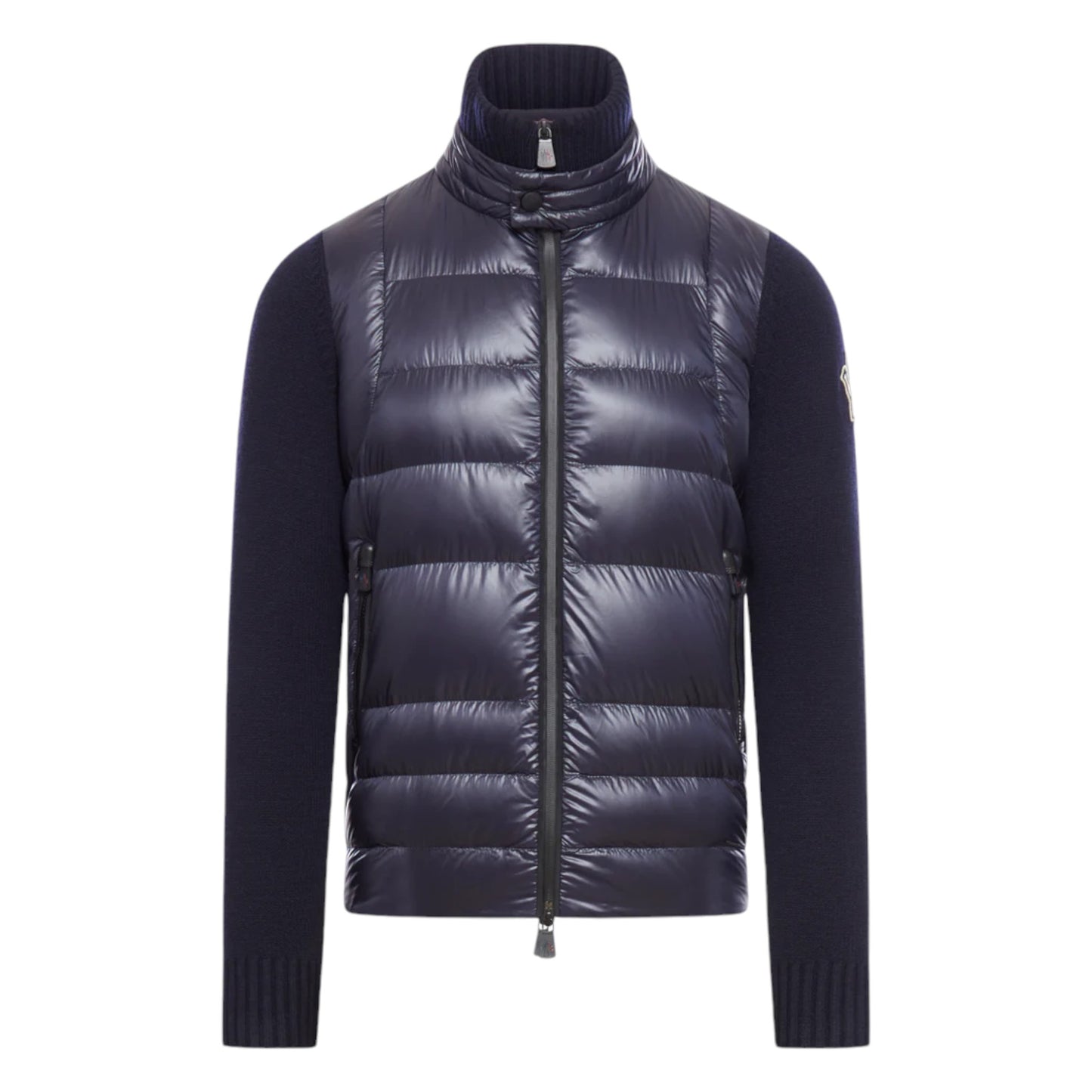 Moncler Grenoble Navy Zip-Up Padded Cardigan