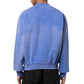 Off-White Wave Off Boxy Fit Crewneck Blue Sweatshirt S