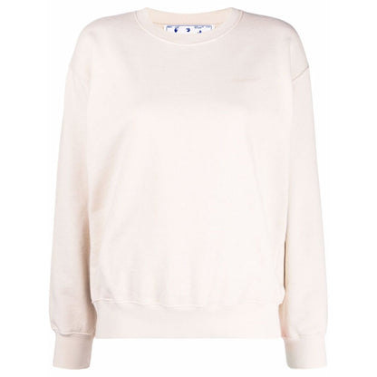 Off-White Diag Regular Crewneck Beige Sweatshirt L