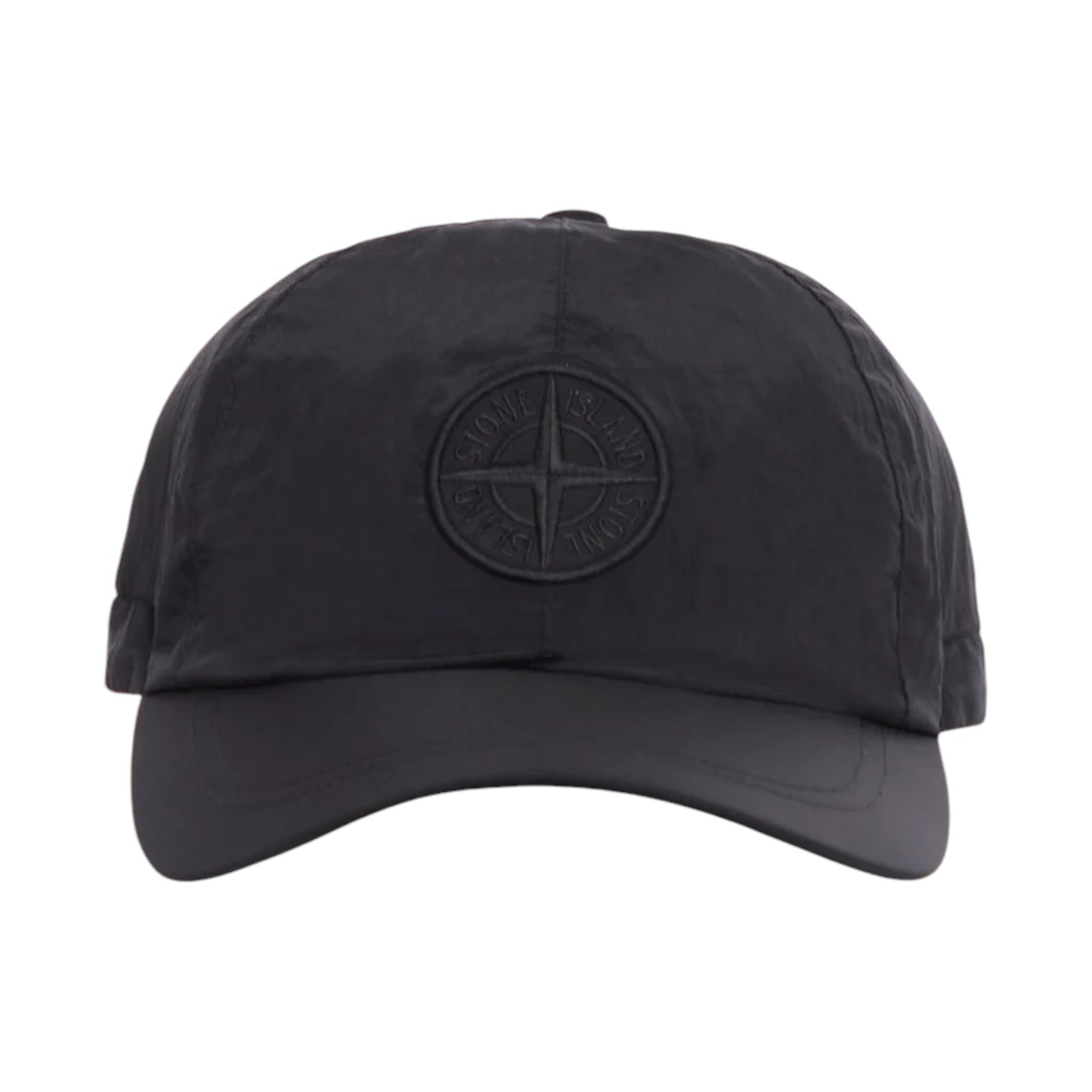 Stone Island Nylon Logo Black Cap