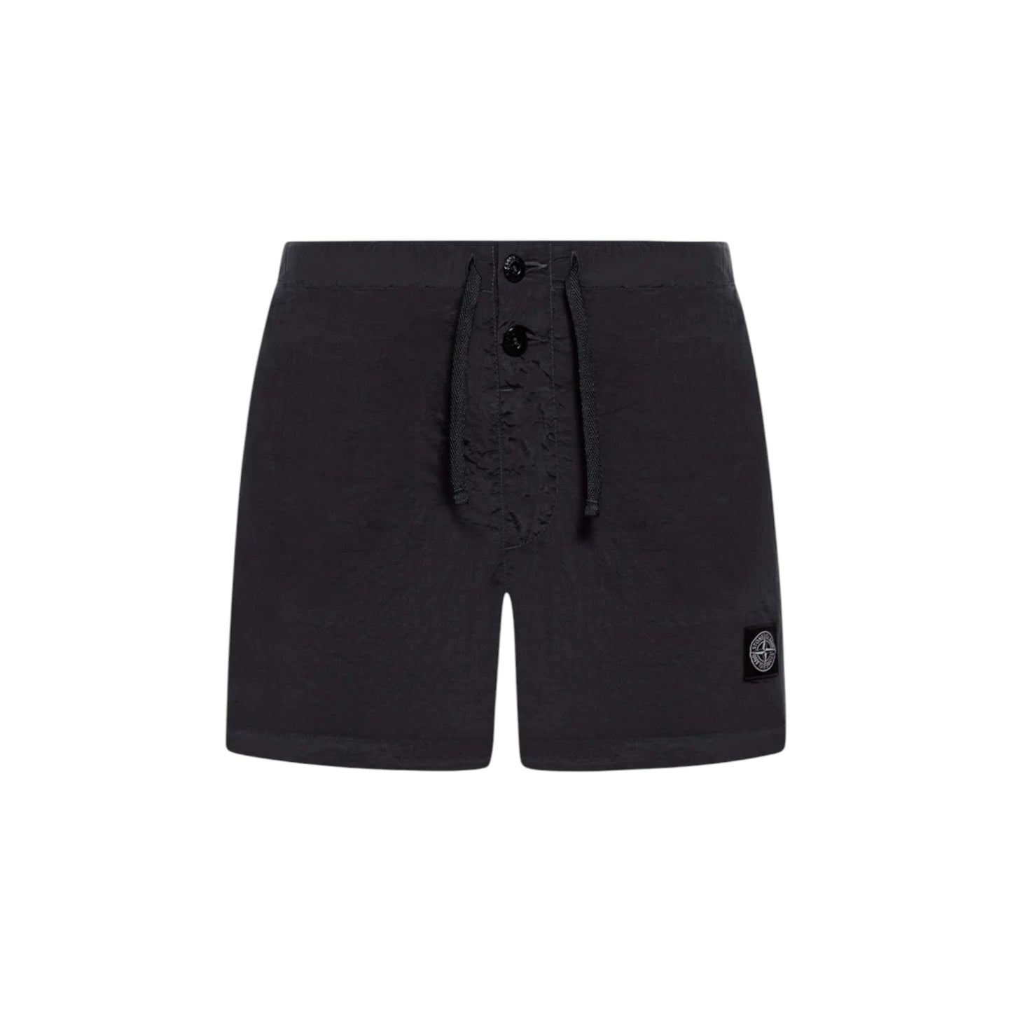 Stone Island Nylon Black Swimshorts