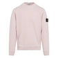 Stone Island Malfile Fleece 'Old' Effect Antique Rose Sweatshirt