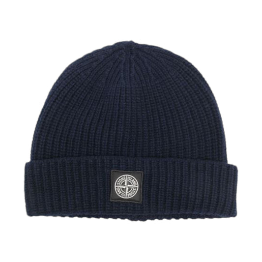 Stone Island Navy Beanie