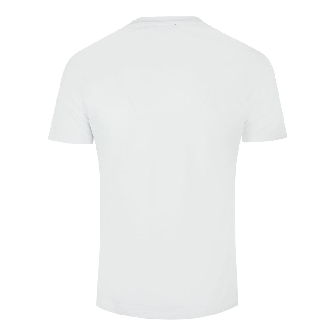 Balmain Brand Embossed Logo White T-Shirt