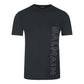 Balmain Brand Embossed Logo Black T-Shirt