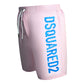 Dsquared2 Large Logo Pink Swim Shorts