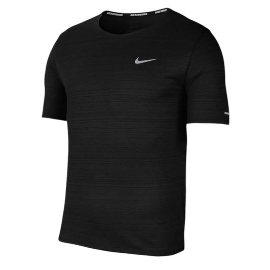 Nike Dri Fit Black Miler Short Sleeve T-shirt