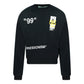 Off-White Impressionism Summer Logo Black Sweatshirt