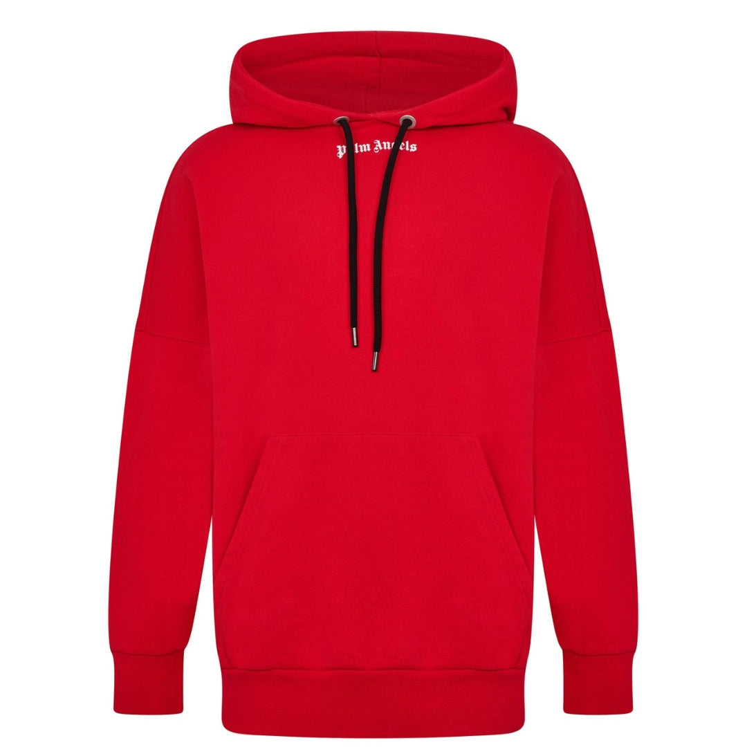 Palm Angels Classic Logo Red Hoodie