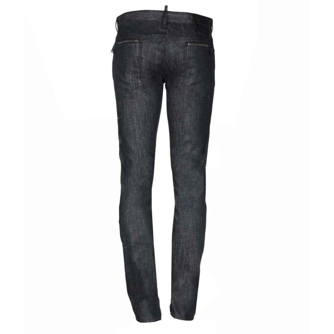 Dsquared2 Slim Jean Zip Pocket Black Jeans