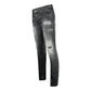 Dsquared2 Slim Jean 1964 Destroyed Black Jeans - Nova Clothing