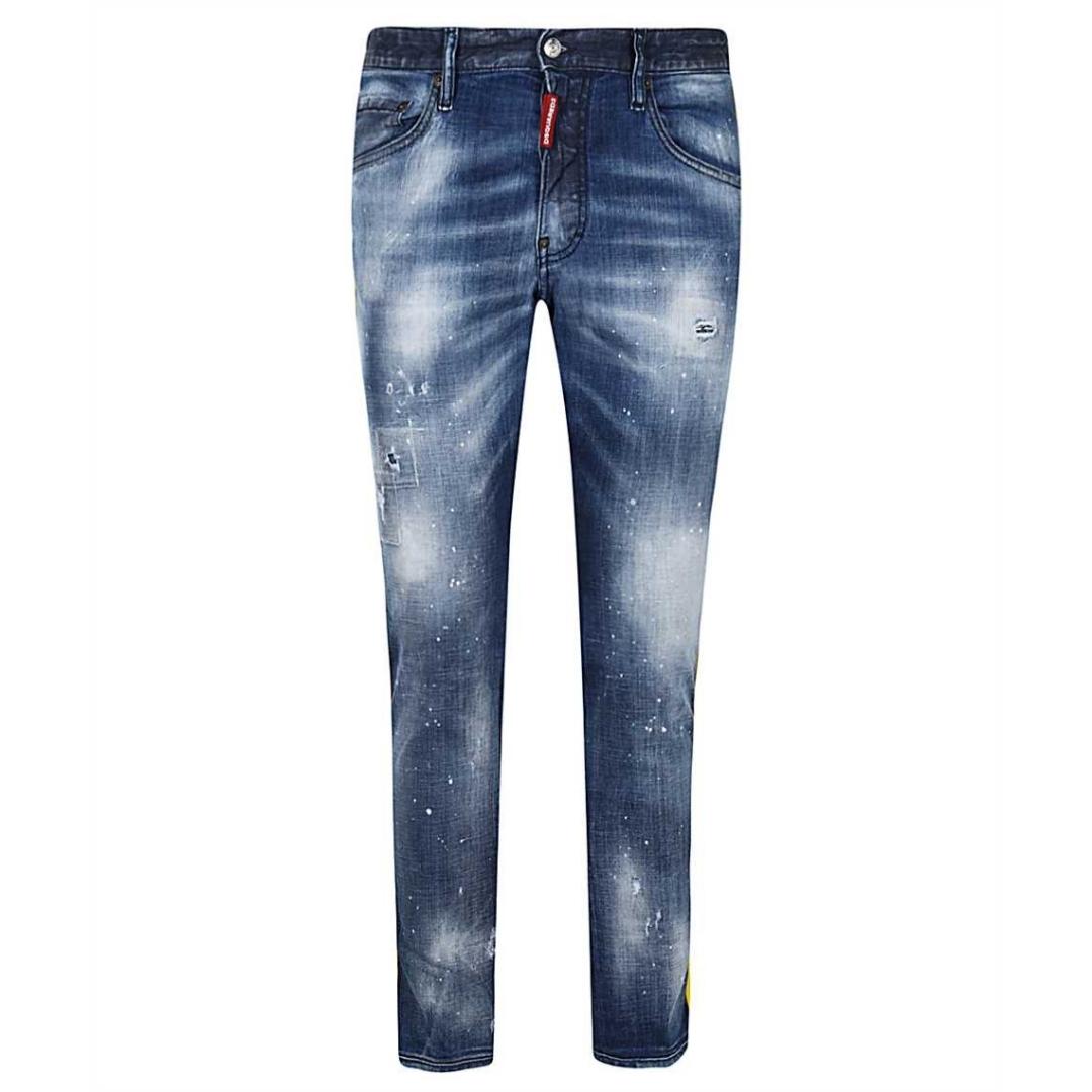 Dsquared2 Skater Jean Maple Leaf Tape Jeans