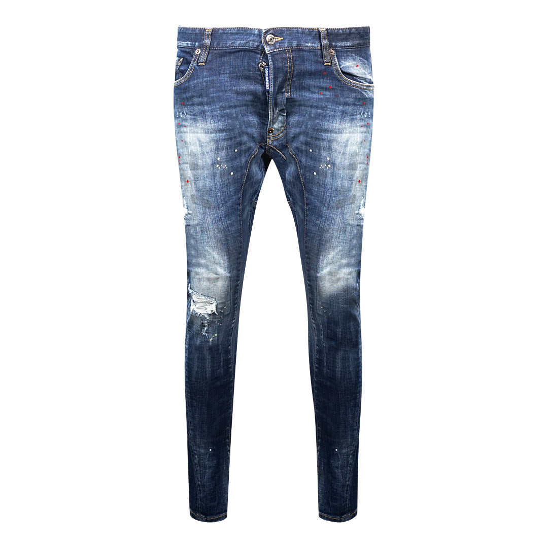 Dsquared2 Tidy Biker Bros Paint Splash Jeans