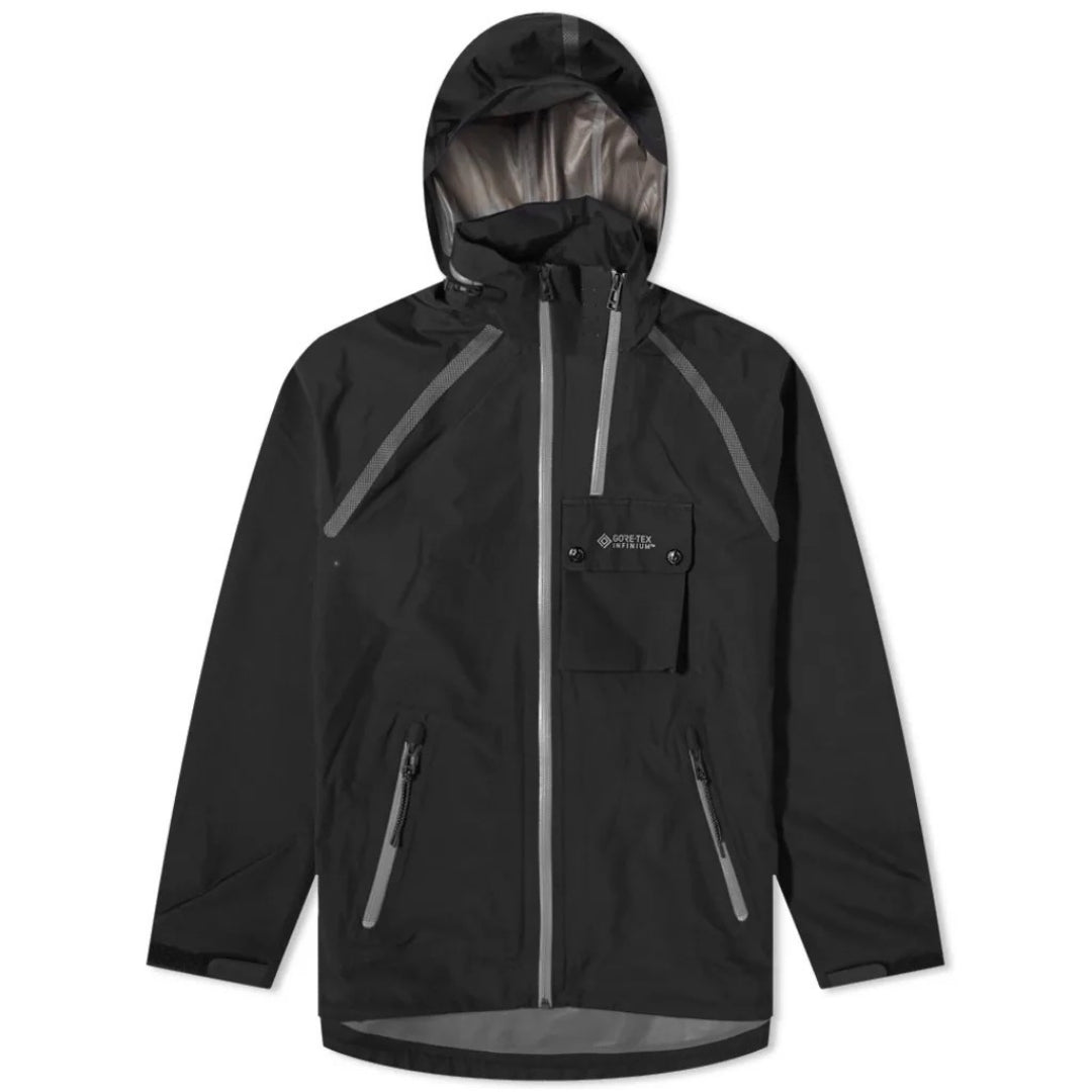 Belstaff Solid Twin Black Thin Waterproof Track Track Jacket